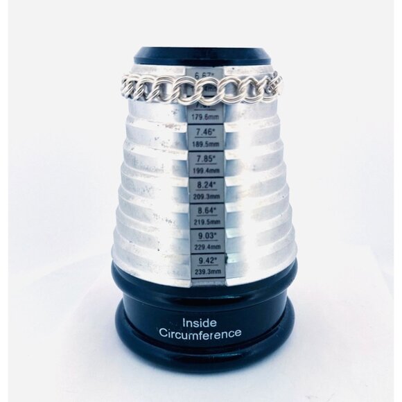 Estate Sterling Silver 925 Double Link Charm Bracelet 6.5” 8.1mm 14.4g AZ Marked - Picture 3 of 9